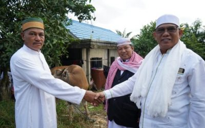 Wakil Bupati Tanah Bumbu Sholat Idul Adha di Desa Persiapan Sungai Tajur